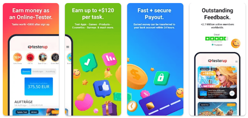 Earn money app online games