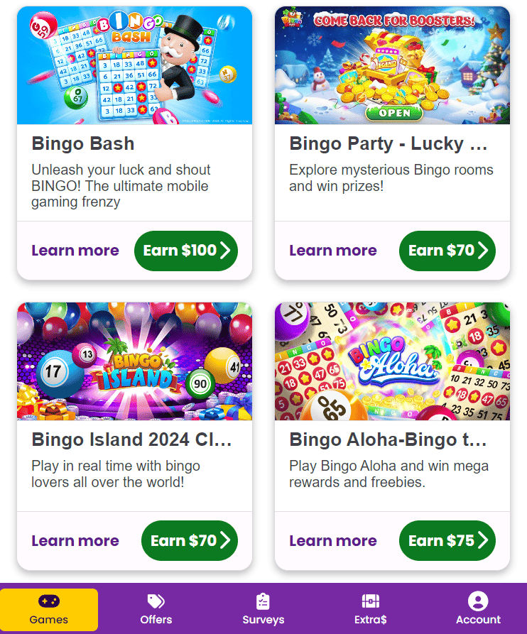 Bingo apps on Kashkick